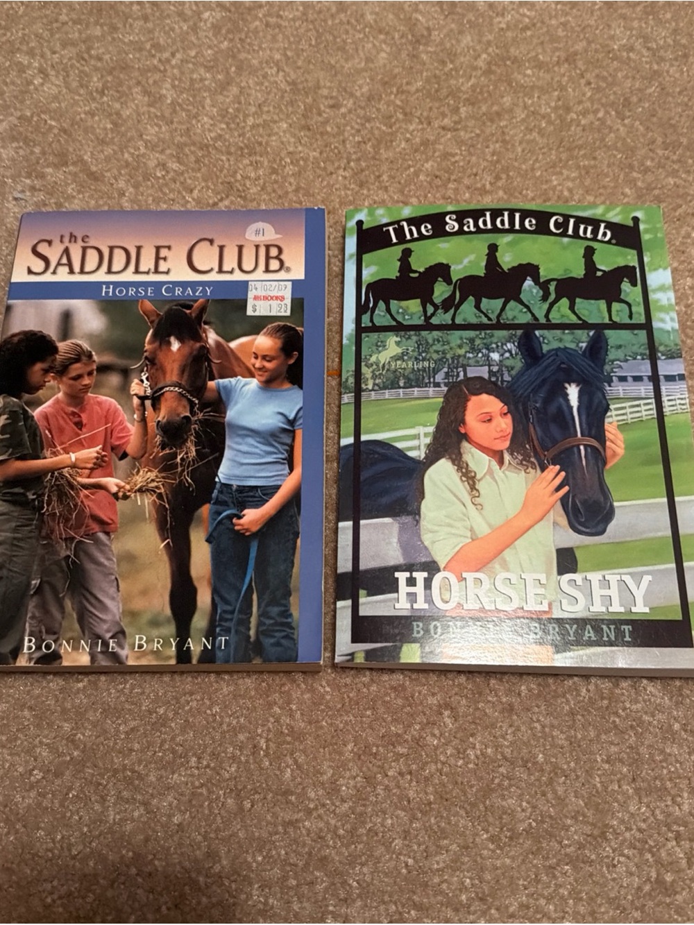 Paperbacks The Saddle Club Horse Crazy & Horse Shy - Blue, Green, Black
